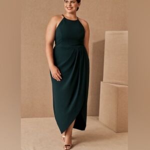 BHLDN Marceau Navy Bridesmaid Wedding Cocktail Party Dress Anthropologie Size 22
